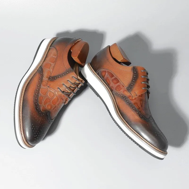 Veltique Croc Lace Brogues