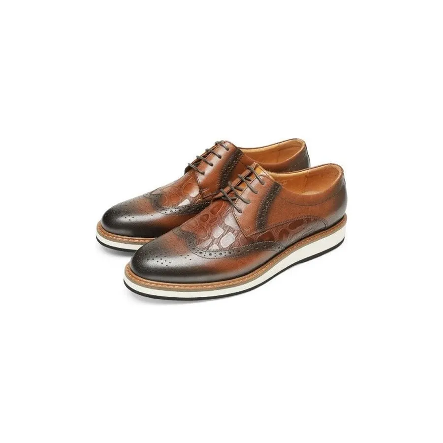 Veltique Croc Lace Brogues