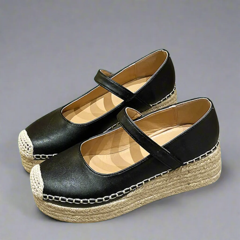 Verena | Elegant Spring Wedge Shoes with Buckle Detail