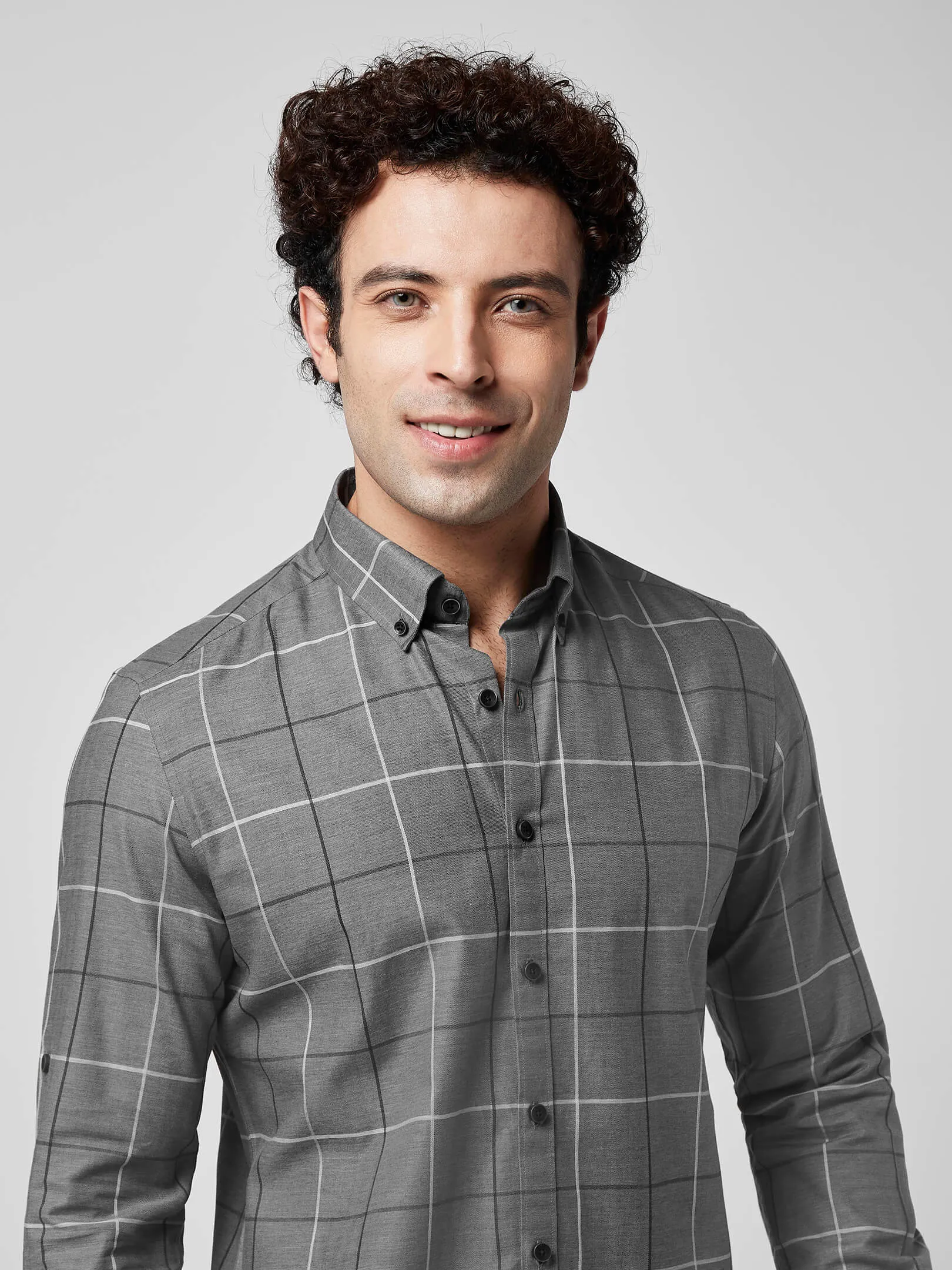 Voguish Check Mlange Shirt