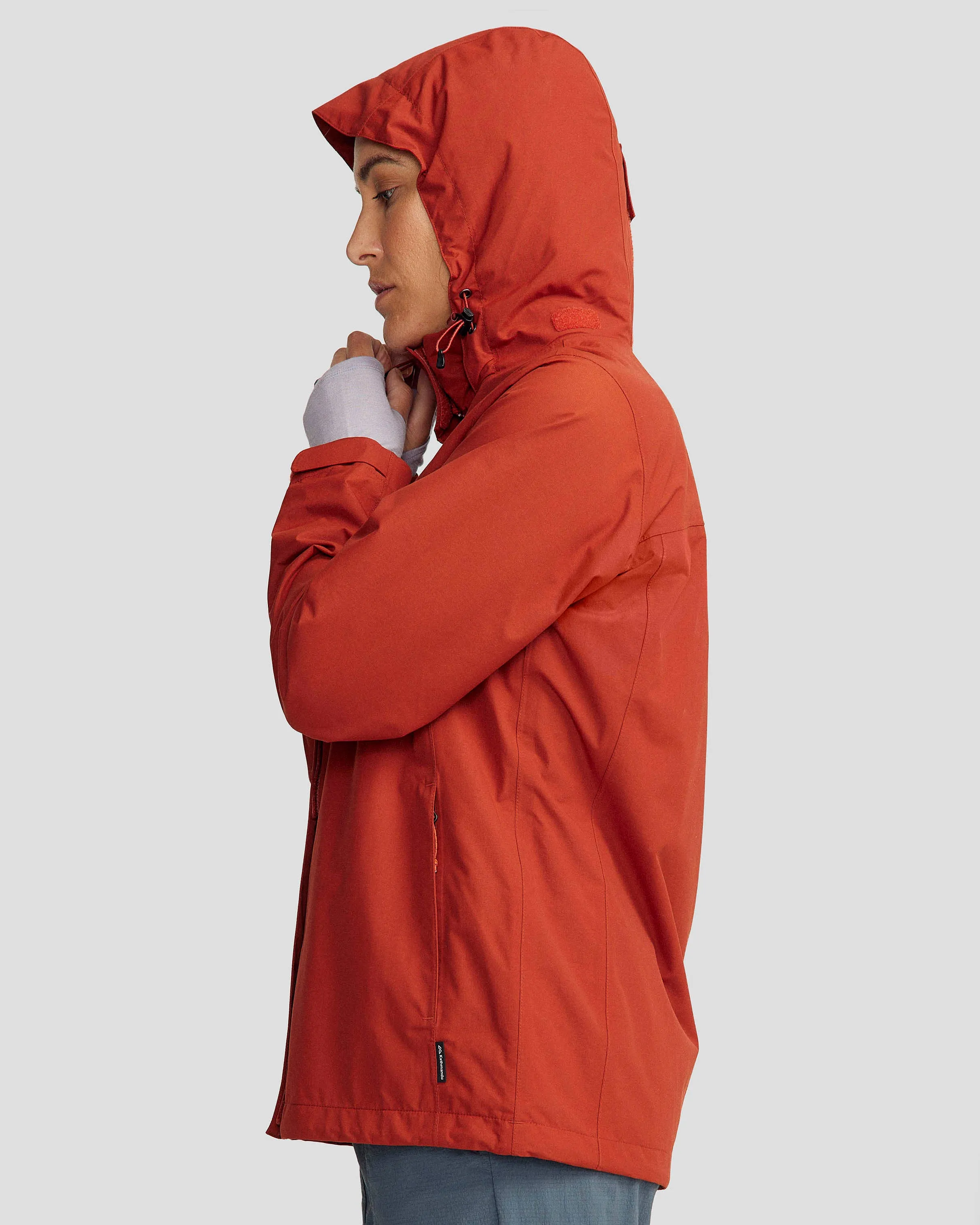 Women's Andulo 2-layer Rain Jacket - Redwood
