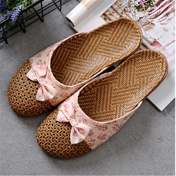 Woven Floral Flats