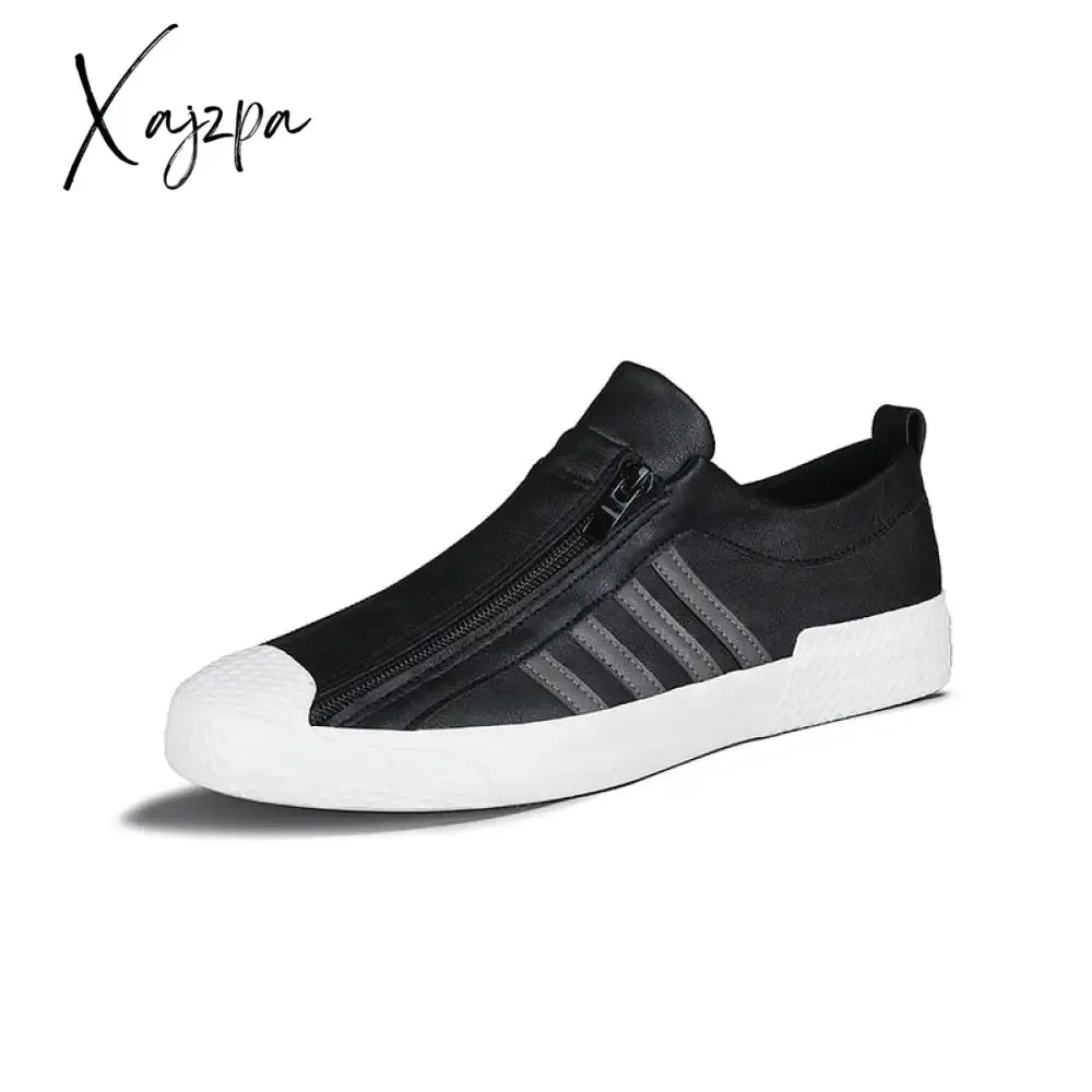 Xajzpa - Comfortable fashion casual male shoes men leather sneakers for men adult Men Loafers Moccasins Leather Shoes New